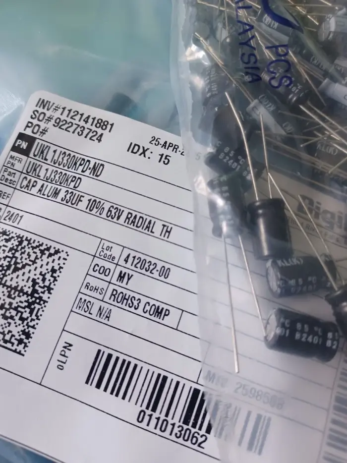 10 New Nichicon UKL 33 uf 63v 10% Radial Capacitors low-leakage