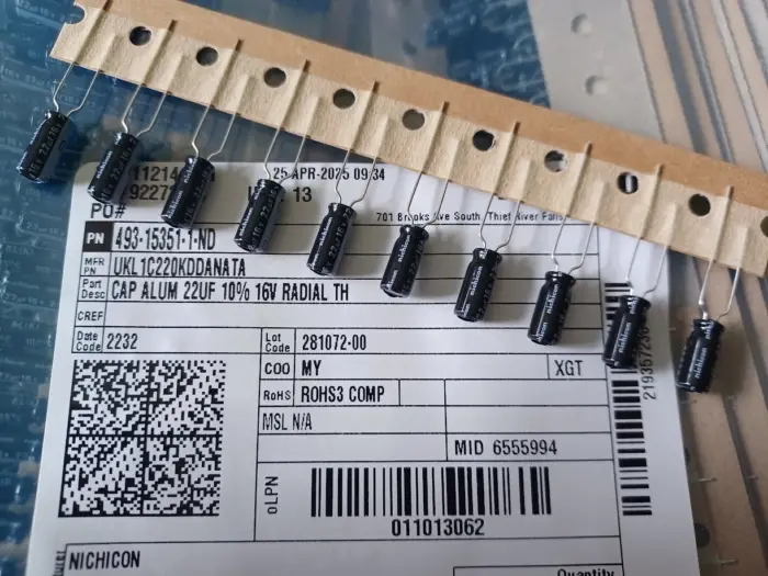 10 New Nichicon UKL 22 uf 16v 10% Radial Capacitors low-leakage