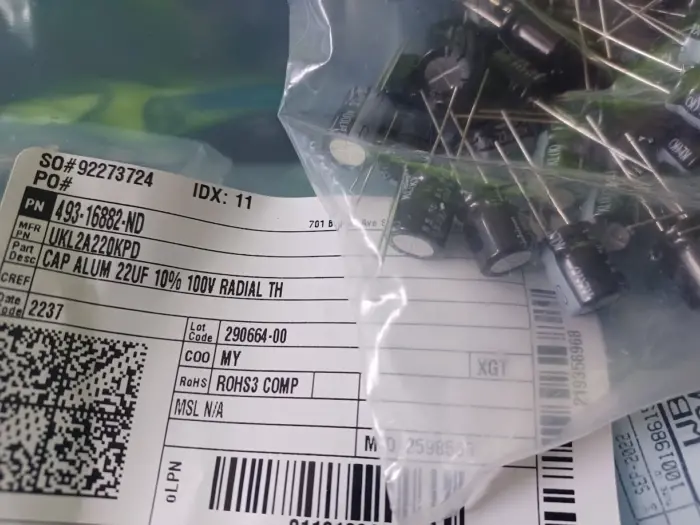 10 New Nichicon UKL 22uf 100v 10% Radial Capacitors low-leakage