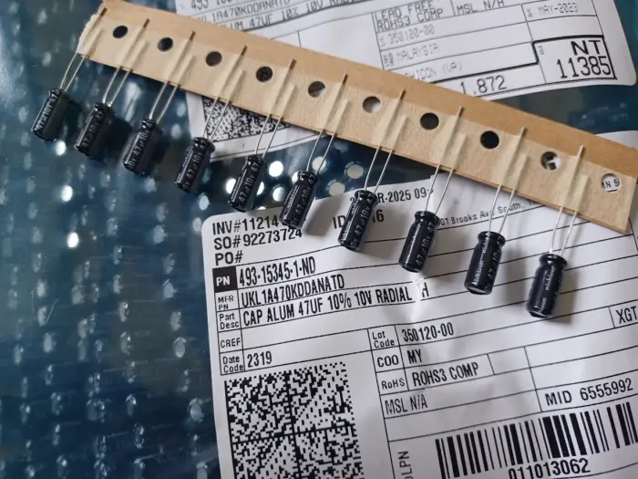 10 New Nichicon UKL 47 uf 10v 10% Radial Capacitors low-leakage