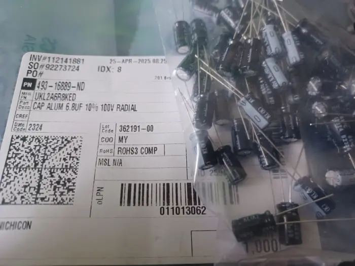 10 New Nichicon UKL 6.8 uf 100v 10% Radial Capacitors low-leakage