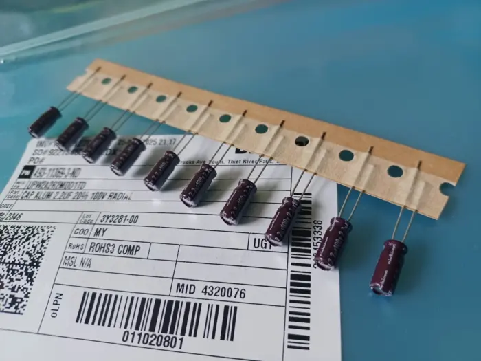 10 New Nichicon UPW 2.2uf 100V Radial Capacitors low-impedance