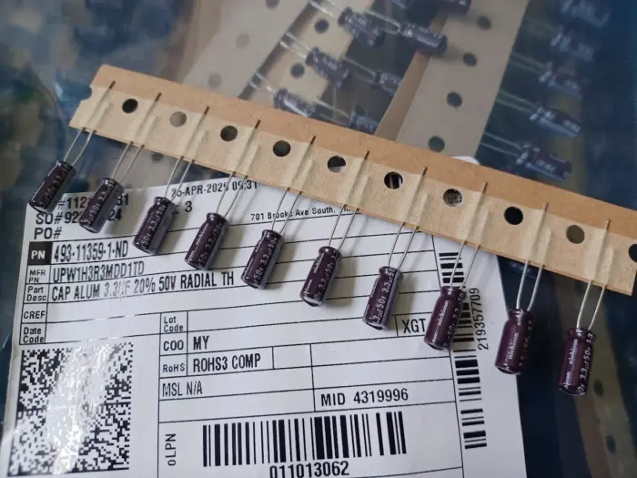10 New Nichicon UPW 3.3 uf 50V Radial Capacitors low-impedance