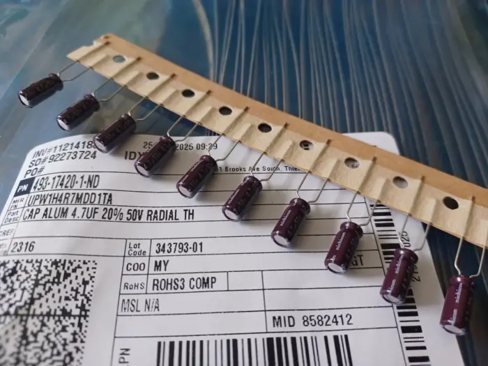 10 New Nichicon UPW 4.7uf 50V Radial Capacitors low-impedance