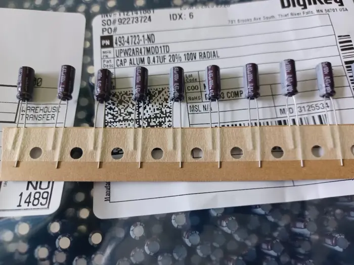 10 New Nichicon UPW 0.47 uf 100v Radial Capacitors low-impedance