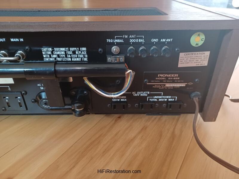 Pioneer SX-828 Stereo AM/FM Receiver - Image 14