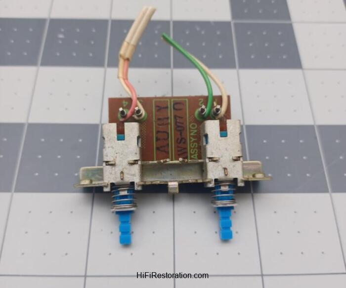 Pioneer SX-737 Push switch assembly Part # AWS-077