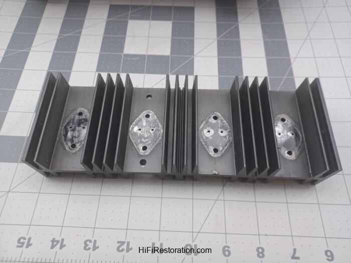Pioneer SX-737 Power Amplifier Heat Sink ANH-117