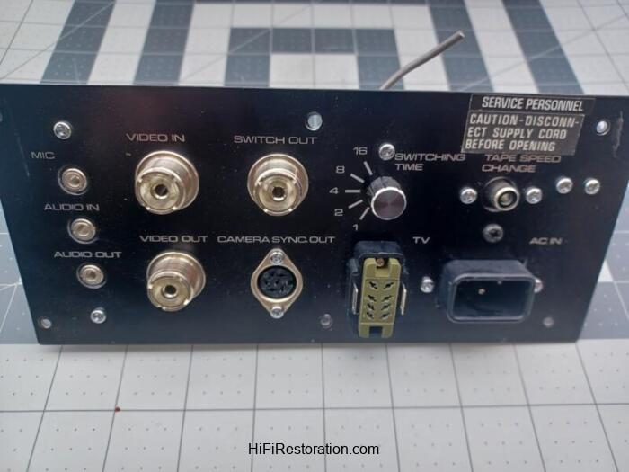 Sanyo VTR-1375 Power IN OUT Control Plate