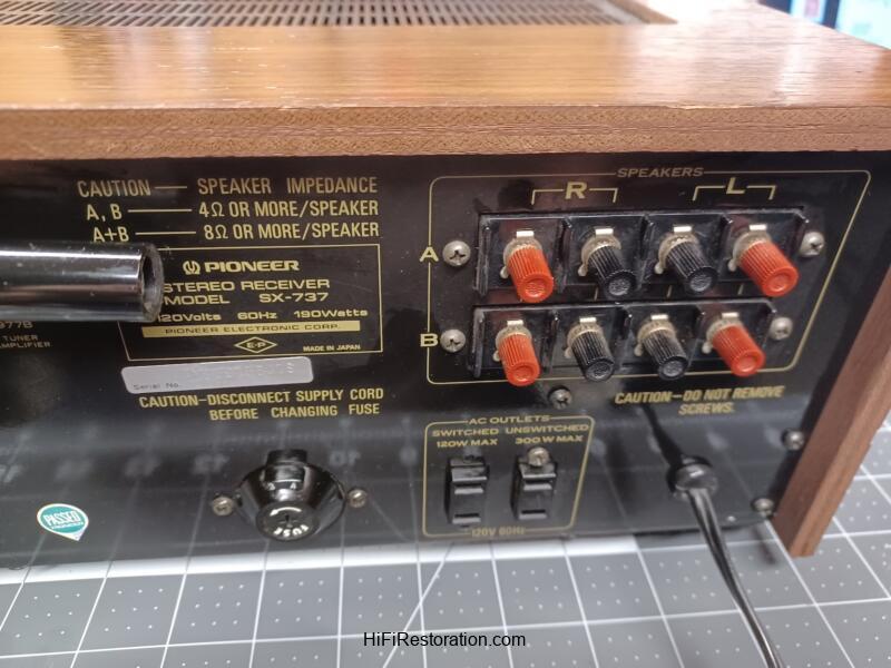 Pioneer SX-737 Stereo Receiver - Image 17