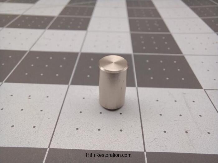 Pioneer SX-535 Round Silver Button Cap  AAD-054-B