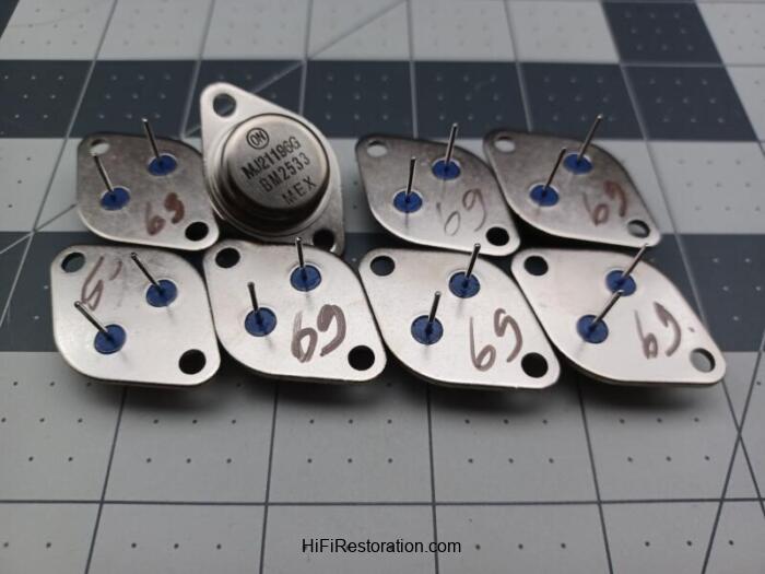 Transistors ONSEMI MJ21196G Matched Set of 8