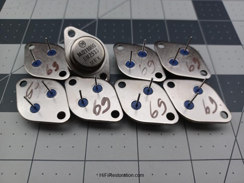 Transistors ONSEMI MJ21196G Matched Set of 8