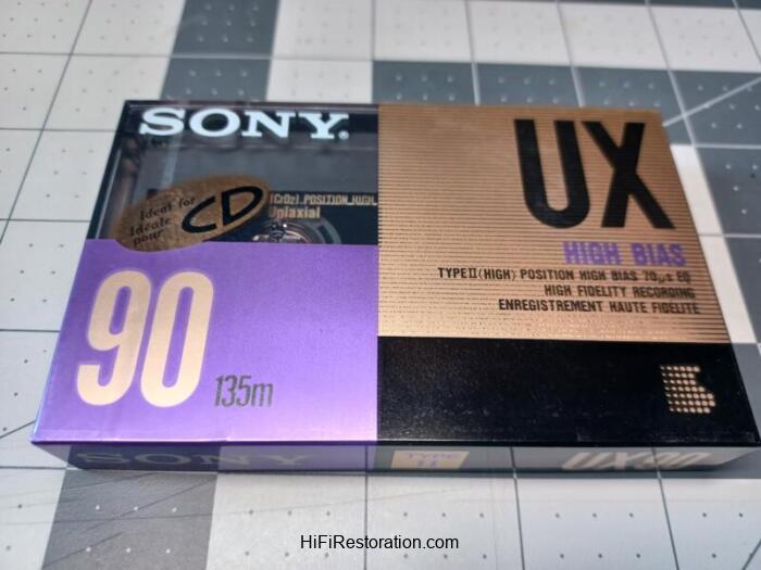SONY UX Type II 90 Blank Cassette Tape