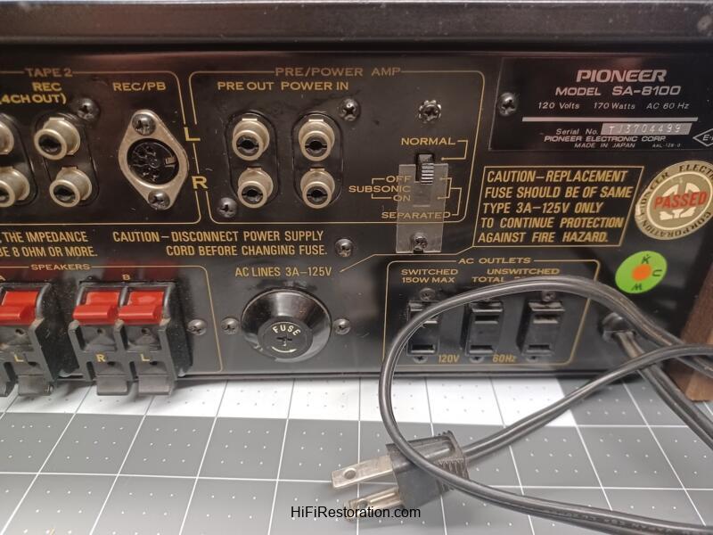 Pioneer SA-8100 Stereo Amplifier - Image 16